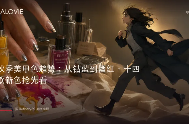 秋季美甲色趋势：从钴蓝到酒红，十四款新色抢先看