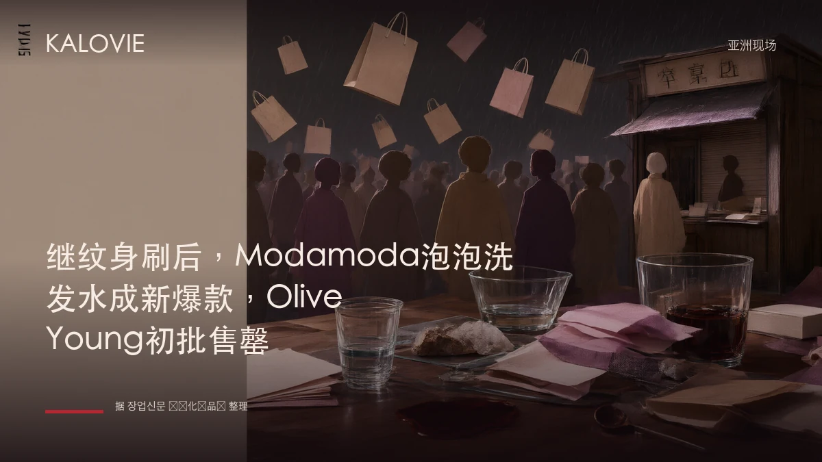 继纹身刷后，Modamoda泡泡洗发水成新爆款，Olive Young初批售罄