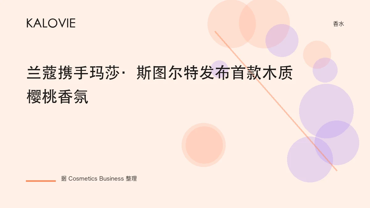 兰蔻携手玛莎·斯图尔特发布首款木质樱桃香氛