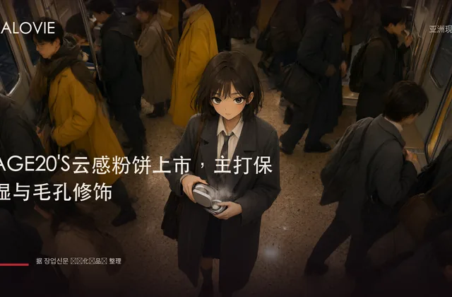 AGE20'S云感粉饼上市，主打保湿与毛孔修饰