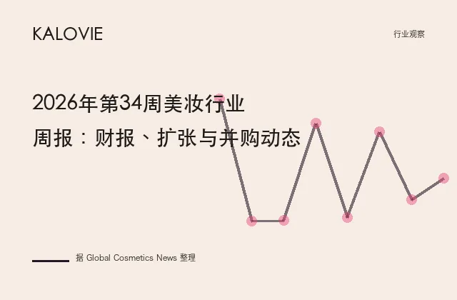 2026年第34周美妆行业周报：财报、扩张与并购动态
