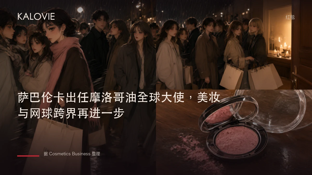 萨巴伦卡出任摩洛哥油全球大使，美妆与网球跨界再进一步