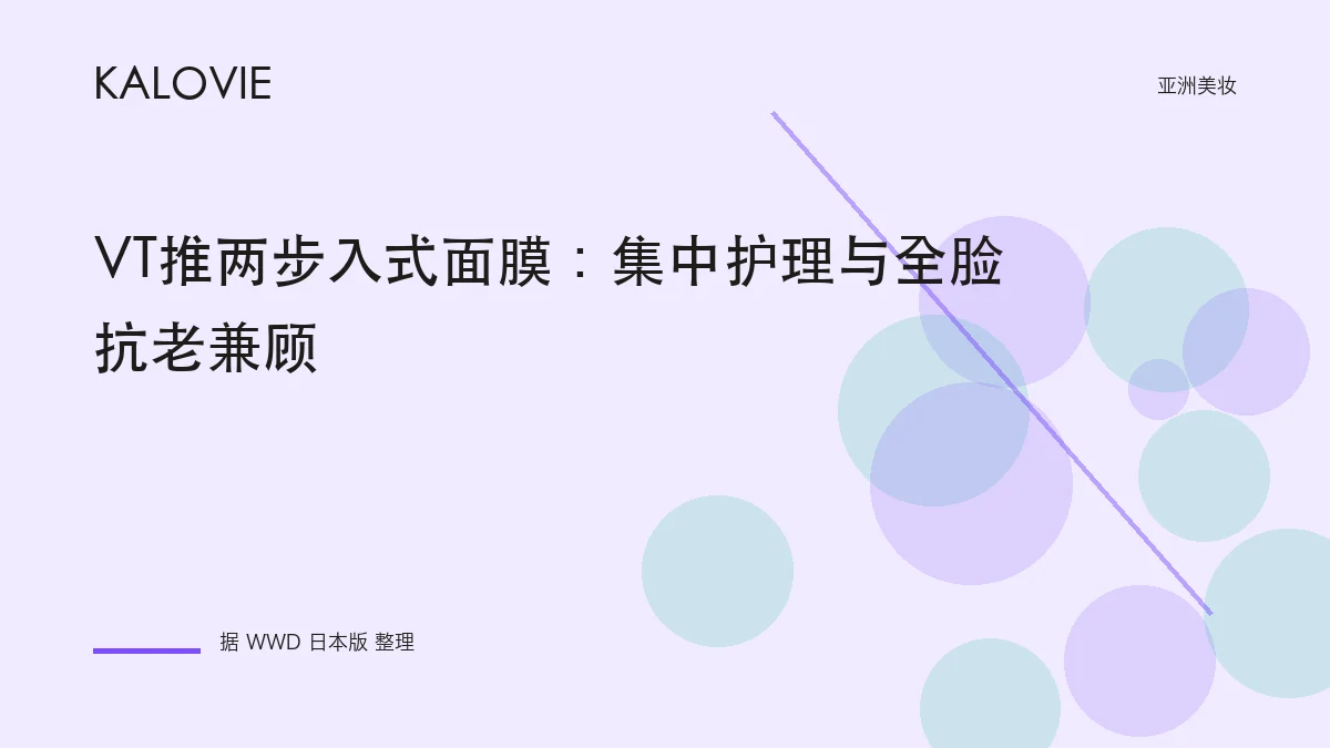 VT推两步入式面膜：集中护理与全脸抗老兼顾