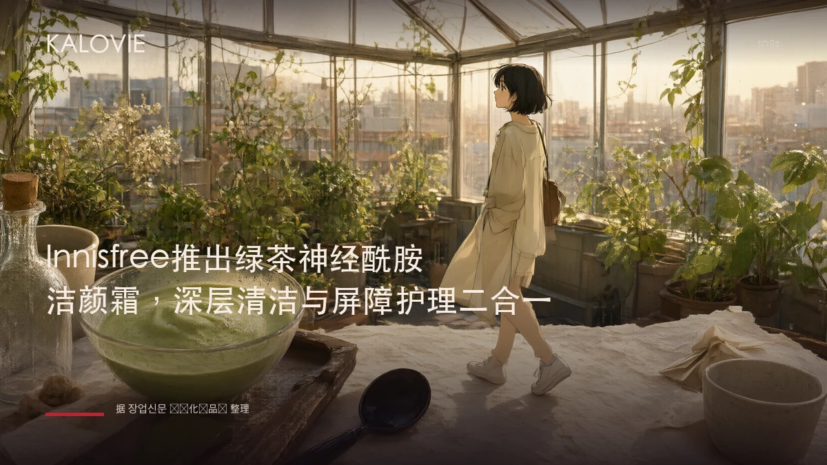 Innisfree推出绿茶神经酰胺洁颜霜，深层清洁与屏障护理二合一