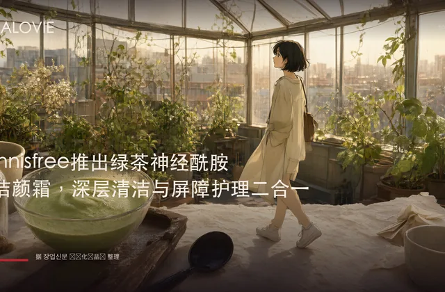 Innisfree推出绿茶神经酰胺洁颜霜，深层清洁与屏障护理二合一