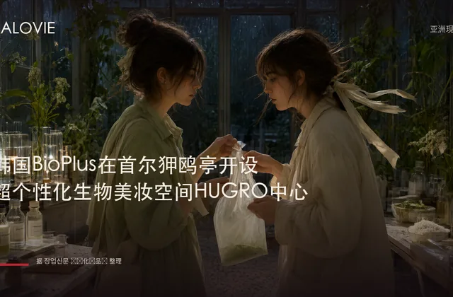 韩国BioPlus在首尔狎鸥亭开设超个性化生物美妆空间HUGRO中心