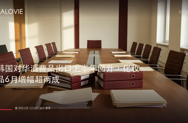 韩国对华消费品出口上半年回升，化妆品6月增幅超两成